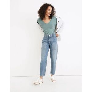 Madewell Balloon Jeans in Greene Wash: Workwear Edition Size 23